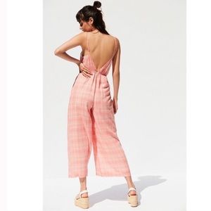 urban outfitters pink jumpsuit